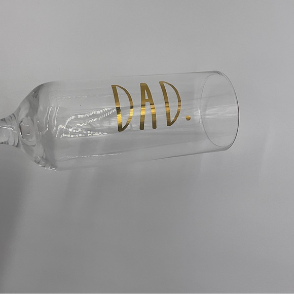 Rae Dunn DAD Pregnancy Announcement Stemmed Champagne Flute Glass Surprise - Picture 8 of 12